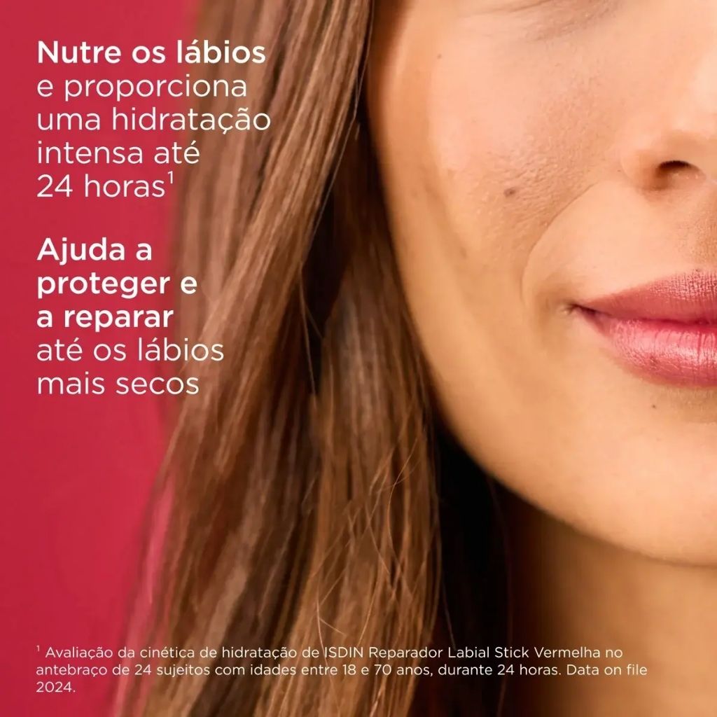 Isdin Reparador Labial Stick Vermelho Hidratação Intensa 4G