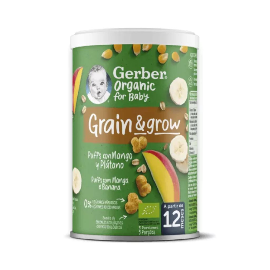 Nestlé Gerber Organic NutriPuffs Manga e Banana 35g