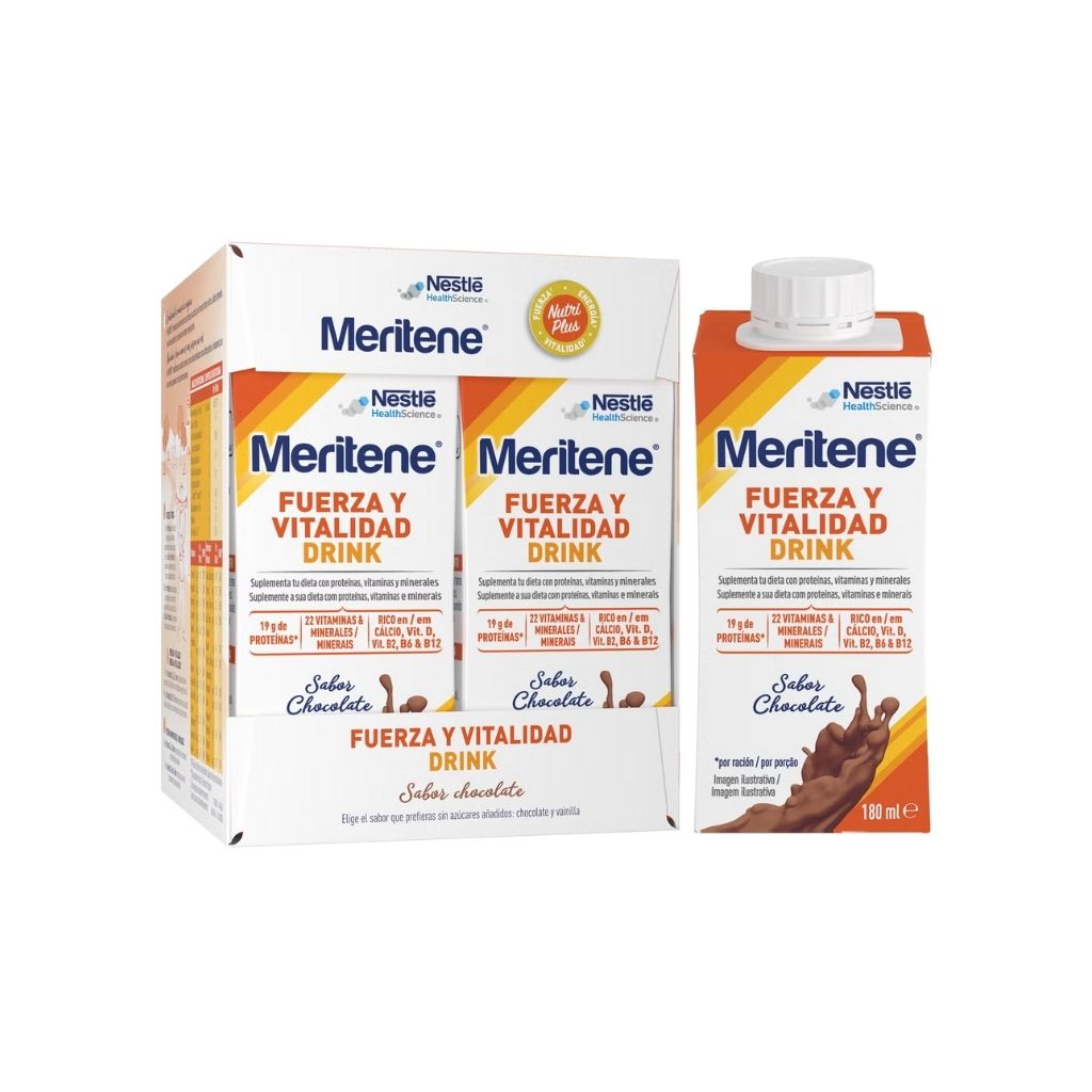 Meritene Força E Vitalidade Bebida Chocolate Vitalidade E Força 4X180ml