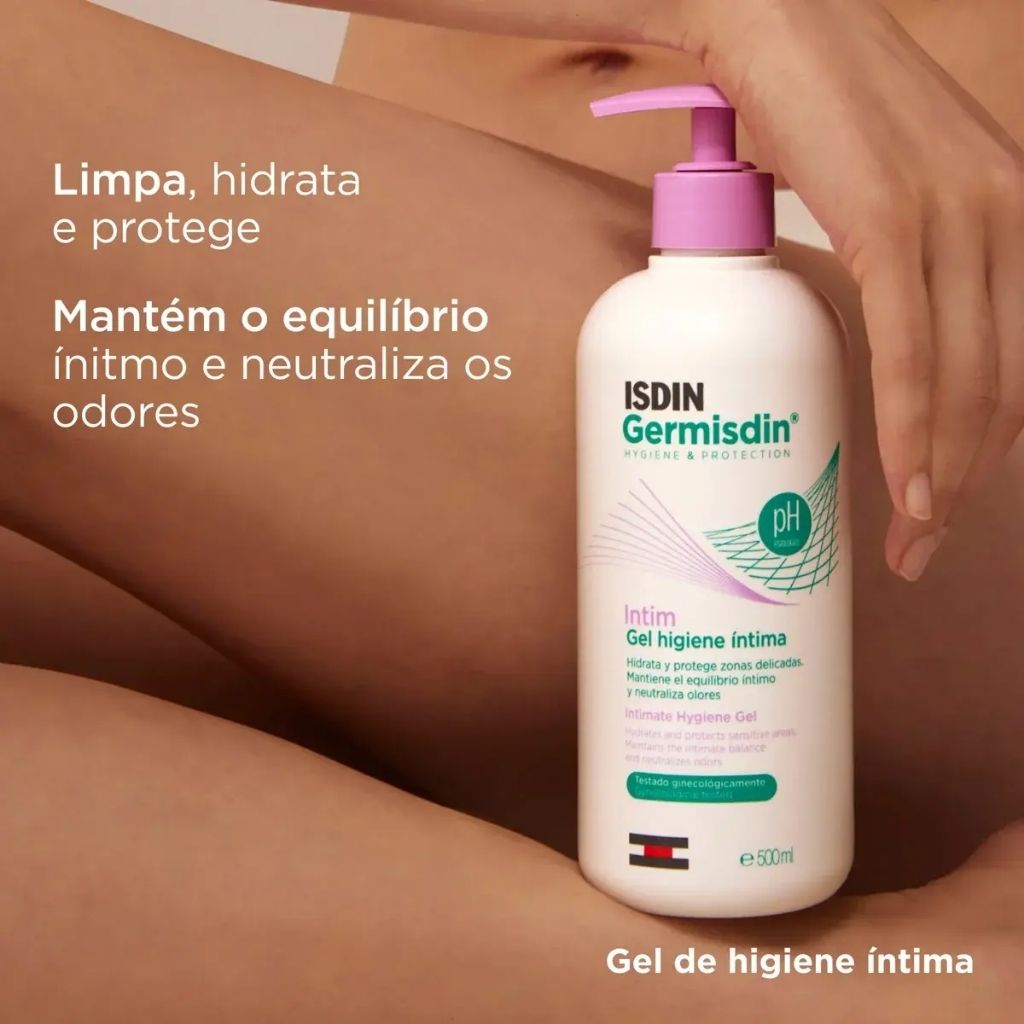 Isdin Germisdin Intim Calm Gel De Higiene Íntima Alívio Comichão E Irritação 250 ml