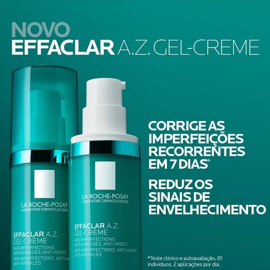 La Roche-Posay Effaclar A.Z. Gel-Creme Antimperfeições e Antienvelhecimento 40ml