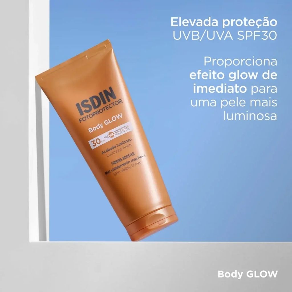 Isdin Fotoprotector Body Glow Loção Protetora Solar Corporal SPF30 200ml