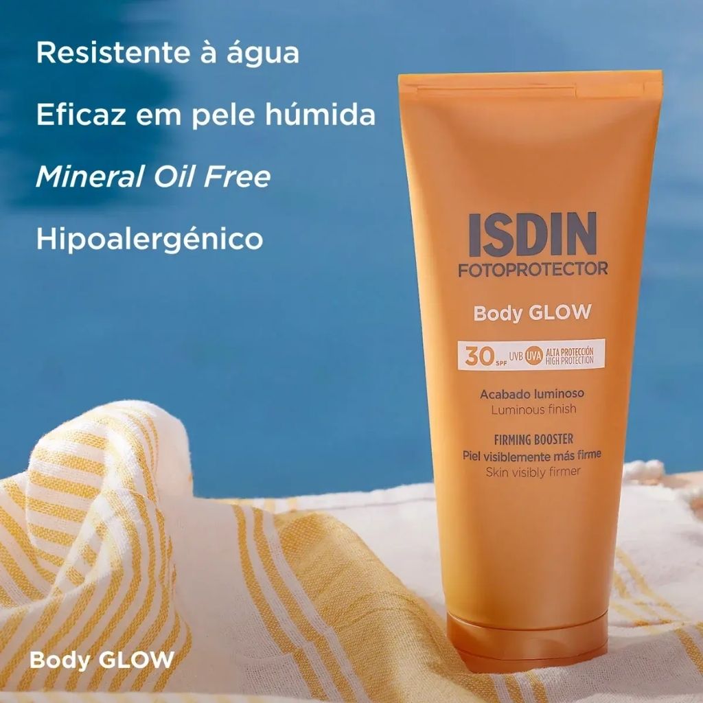 Isdin Fotoprotector Body Glow Loção Protetora Solar Corporal SPF30 200ml