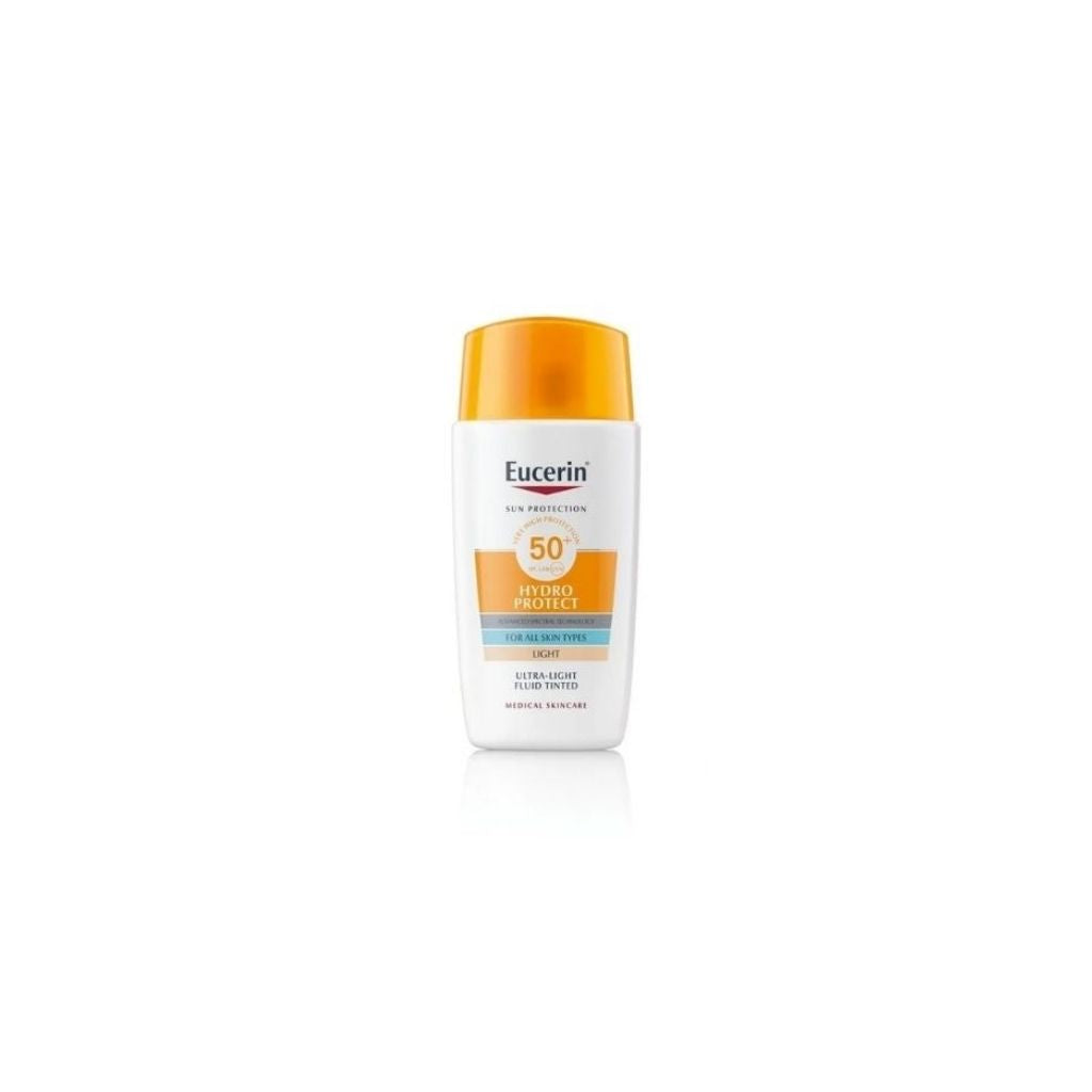 Eucerin Sun Hydro Protect Fluido Protetor Solar C/ Cor Claro Spf50+ 50 ml