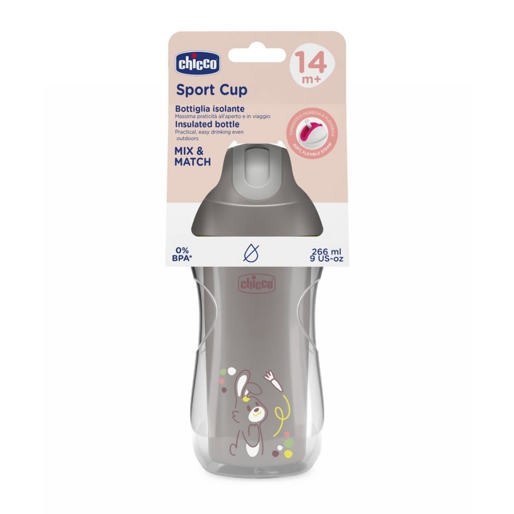 Chicco Copo Térmico Cinza 14M+ 266ml