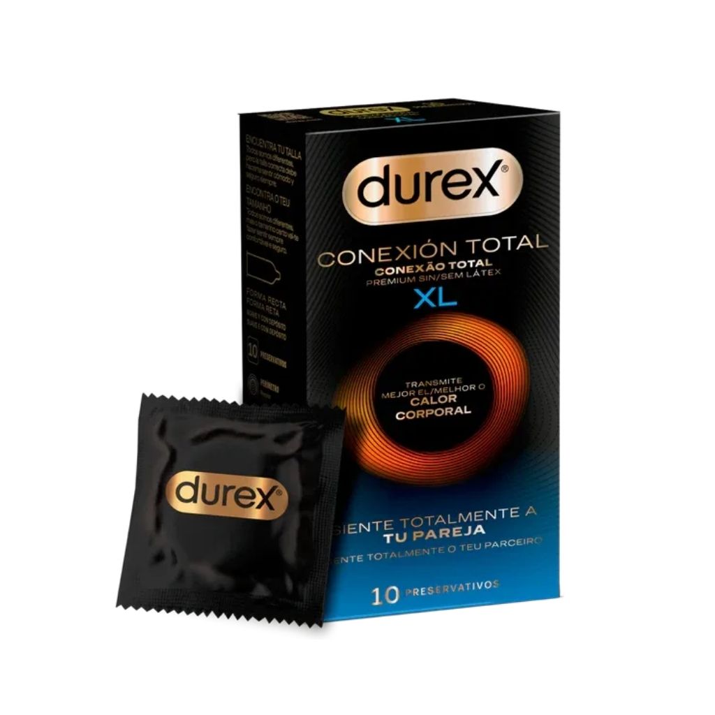 Durex Conexão Total Preservativos XL Sensibilidade 10 unidades