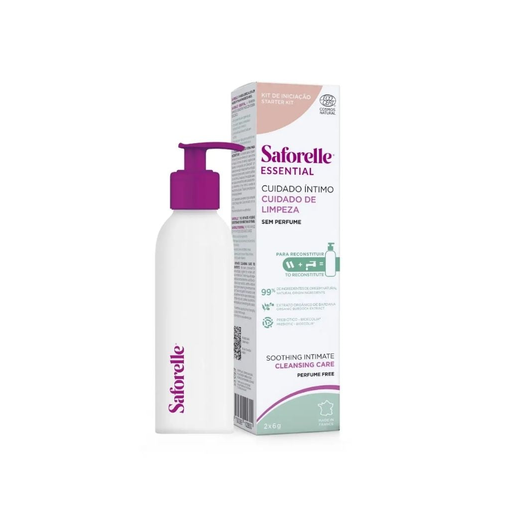 Saforelle Essential Barra Higiene Íntima Suave Kit 2 unidades + Frasco