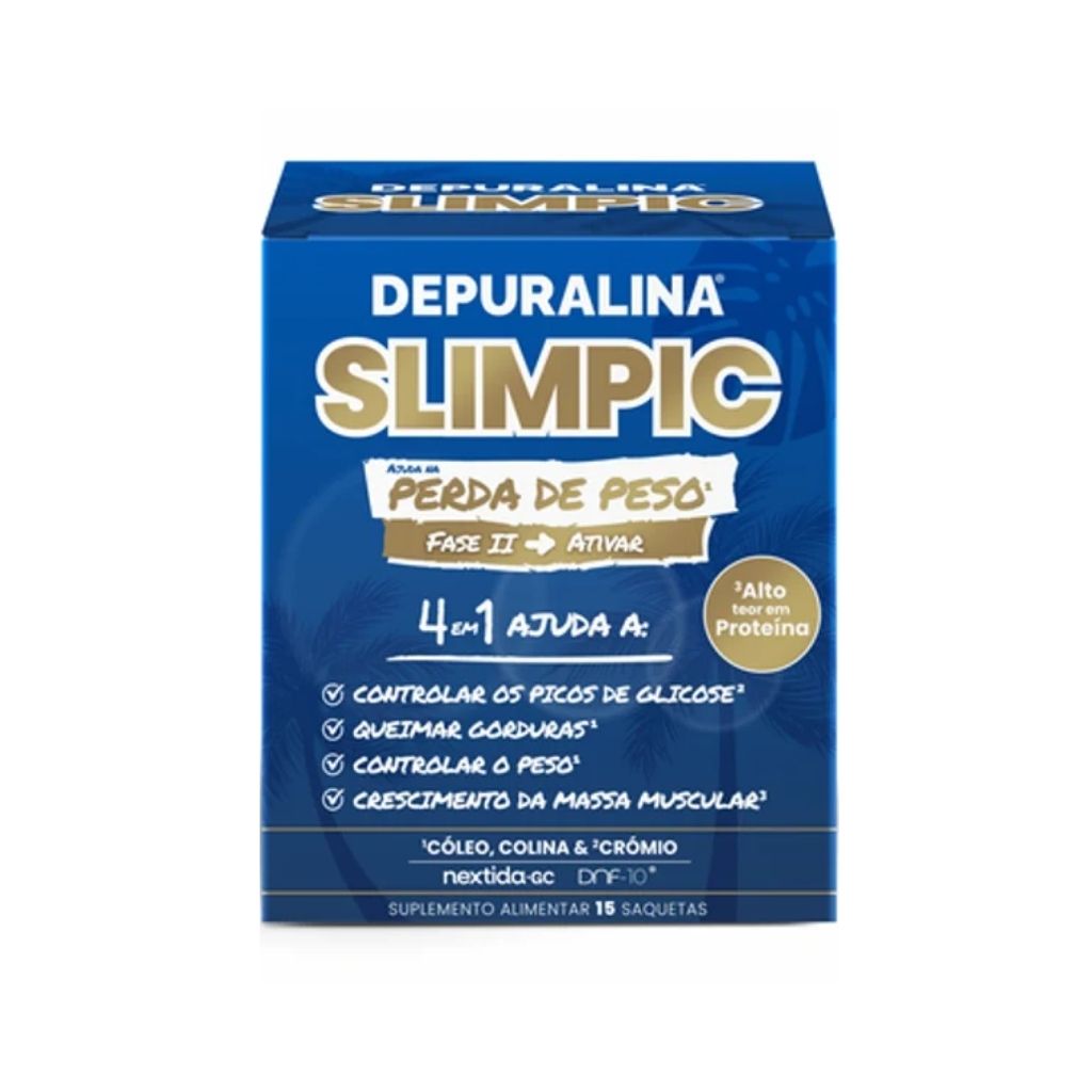 Depuralina Slimpic Suplemento Alimentar para Perda de Peso 6,6 g x 15 saquetas