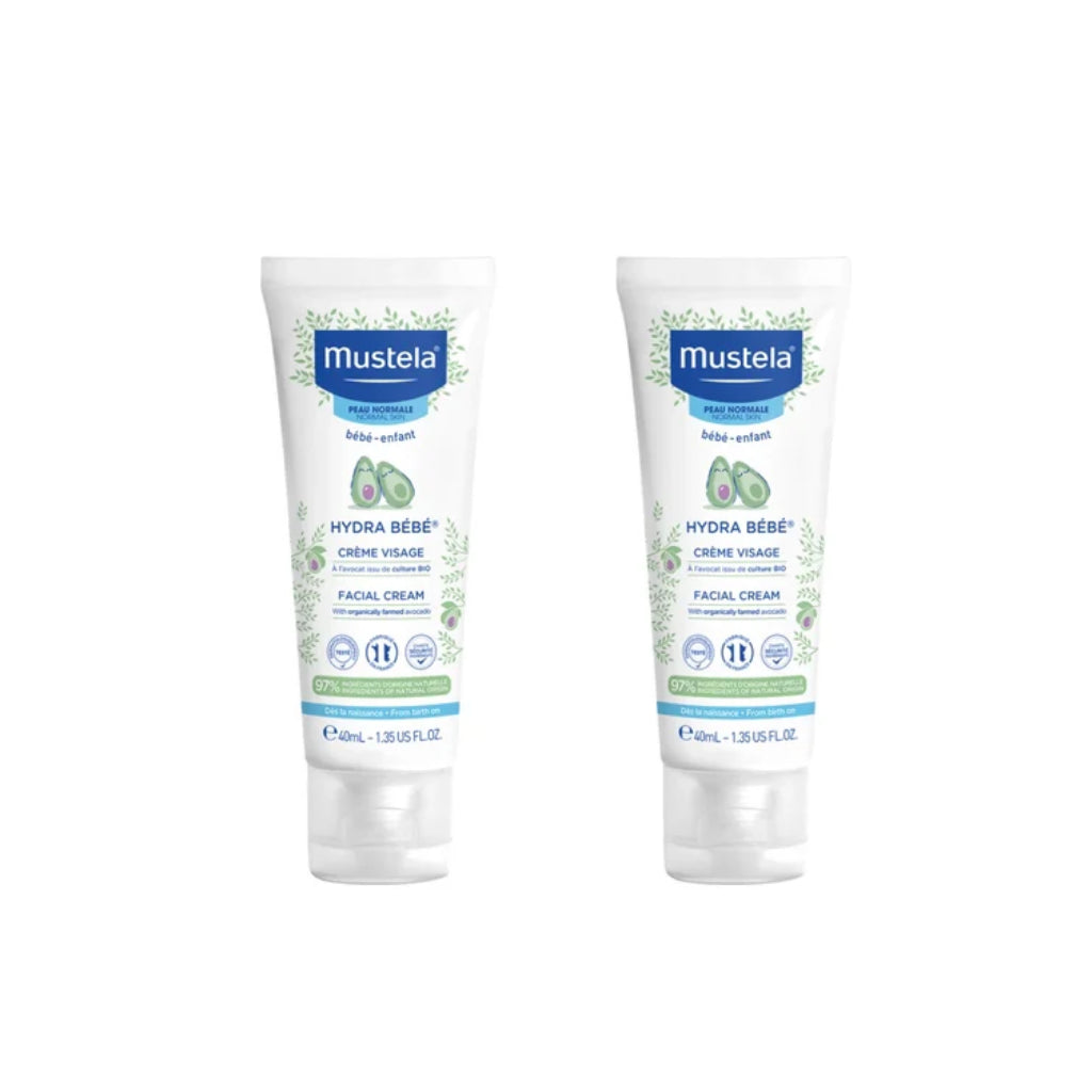Mustela Hydra Bébé Creme de Rosto Pele Normal 40ml Duo
