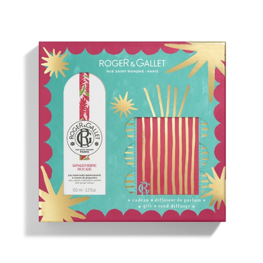 Roger & Gallet Gingembre Rouge Coffret Natal Eau de Toilette 100ml + Difusor de Ambiente