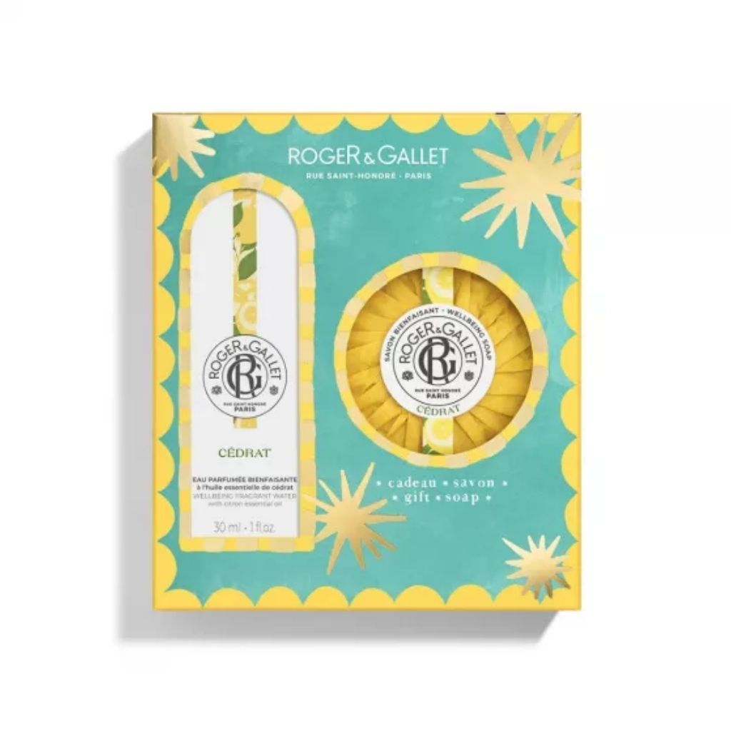 Roger & Gallet Cédrat Coffret de Natal Água Perfumada 30 ml + Sabonete 100 g