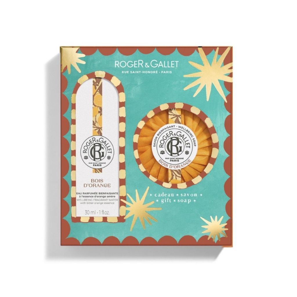 Roger & Gallet Bois d'Orange Coffret de Natal Água Perfumada 30 ml + Sabonete 100 g