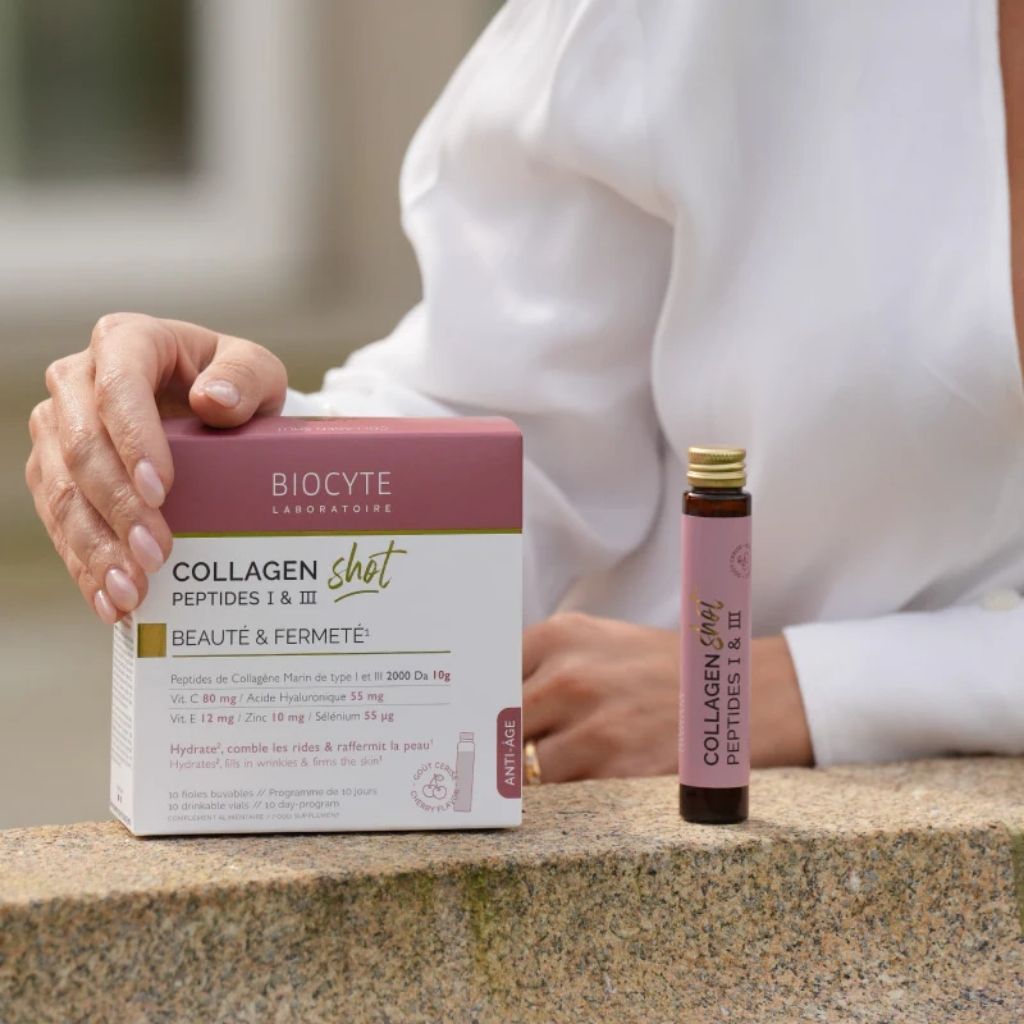 Biocyte Collagen Shot Bebíveis Sabor Cereja 25ml x 10 Ampolas
