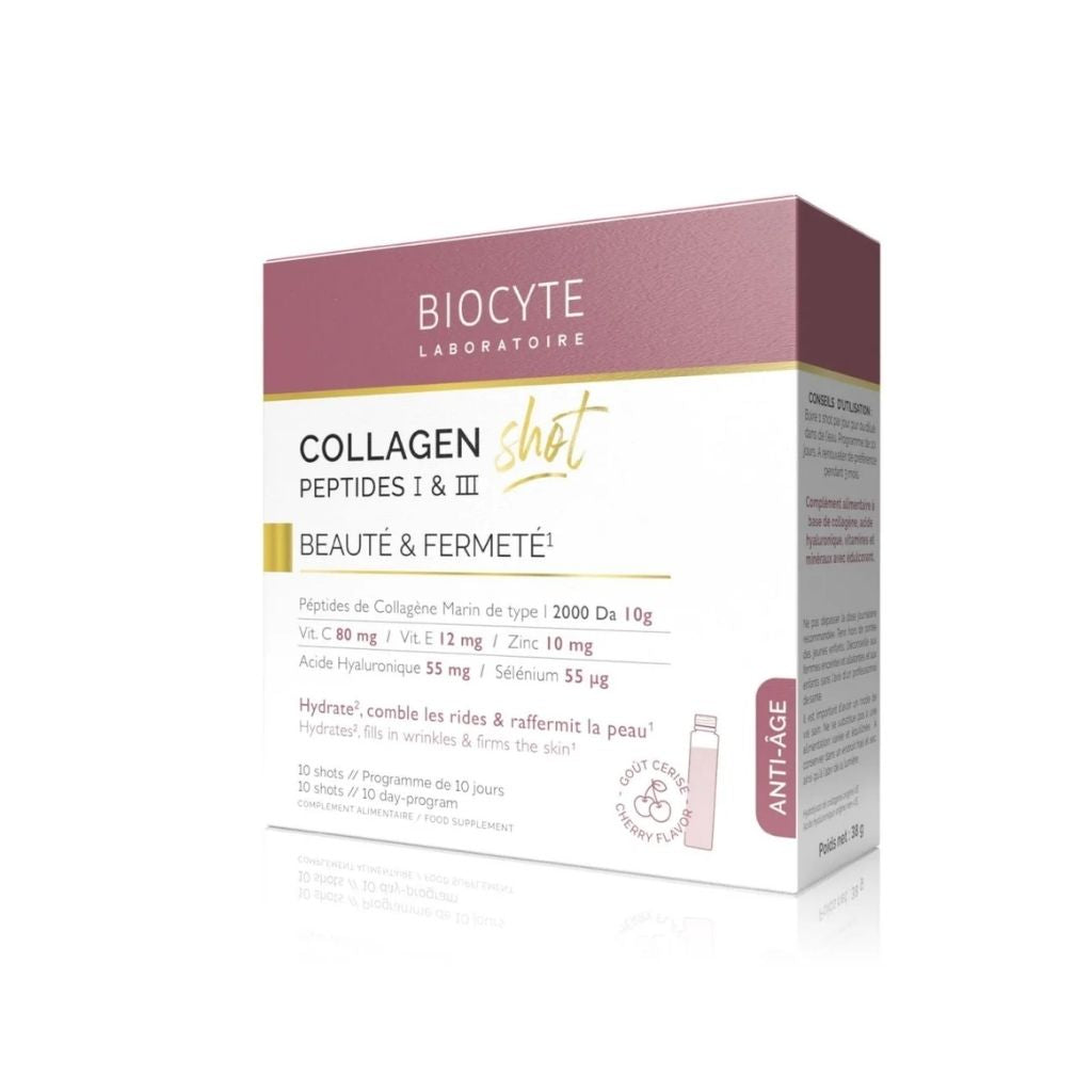 Biocyte Collagen Shot Bebíveis Sabor Cereja 25ml x 10 Ampolas