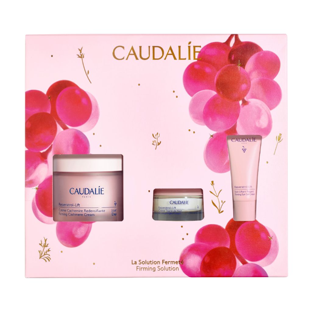 Caudalie Resveratrol-Lift Creme 50mL + Creme Noite 15mL + Creme Olhos 5mL Coffret