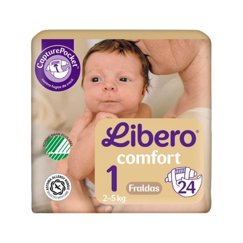 Libero Comfort 1 Fraldas 2-5kg 24 unidades