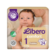 Libero Comfort 1 Fraldas 2-5kg 24 unidades