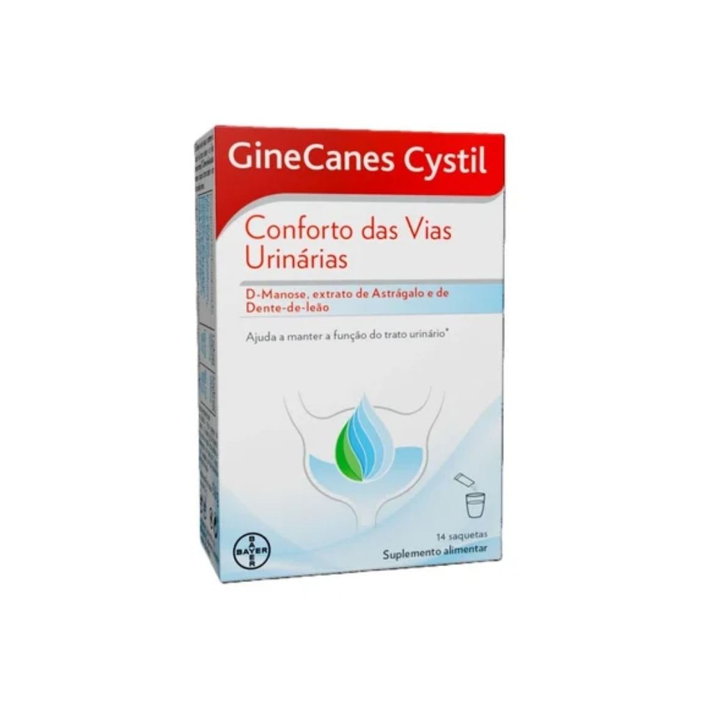 GineCanes Cystil Suplemento para Conforto das Vias Urinárias 14 Saquetas x 4g