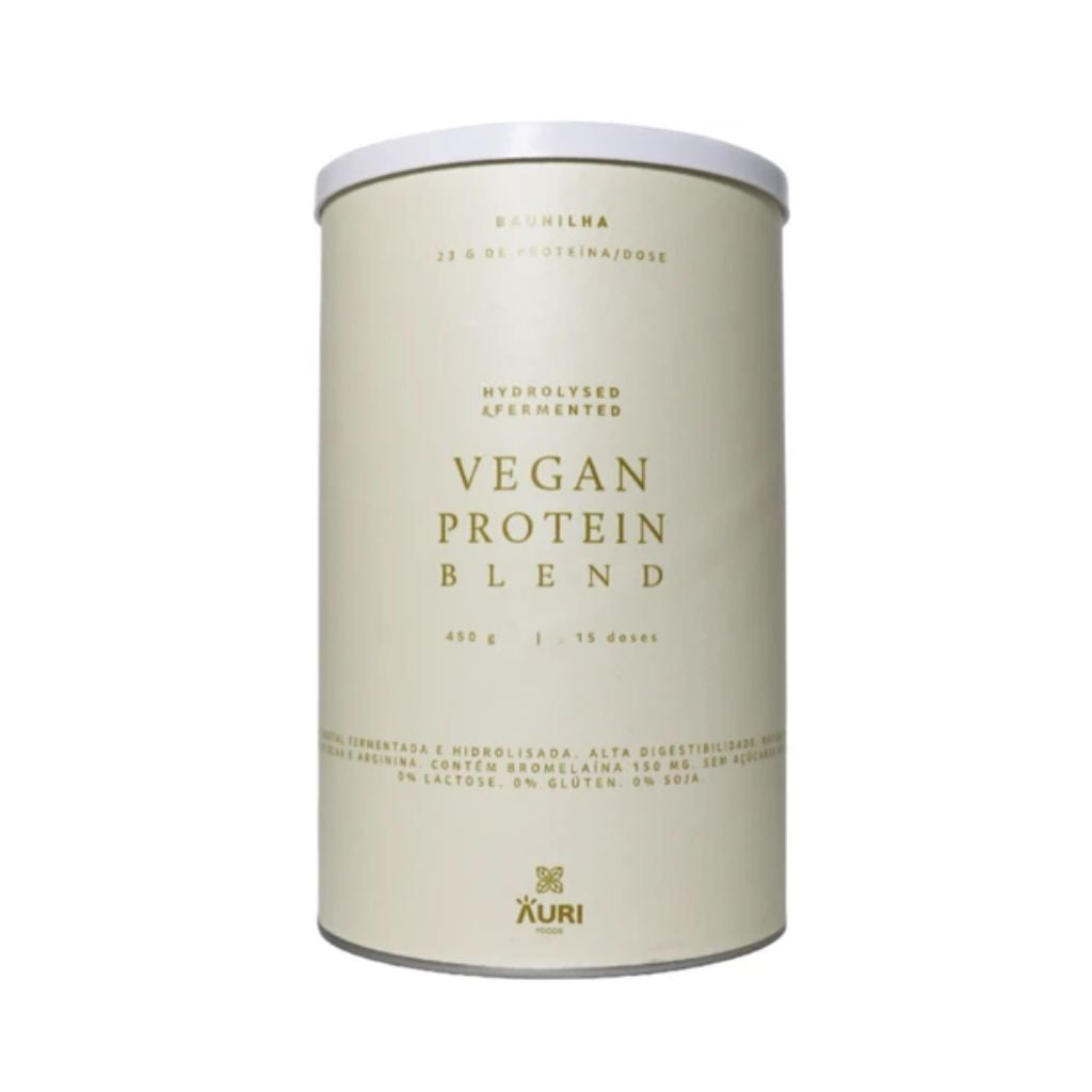 Auri Foods Proteína Vegetal Pó Sabor Baunilha 450g