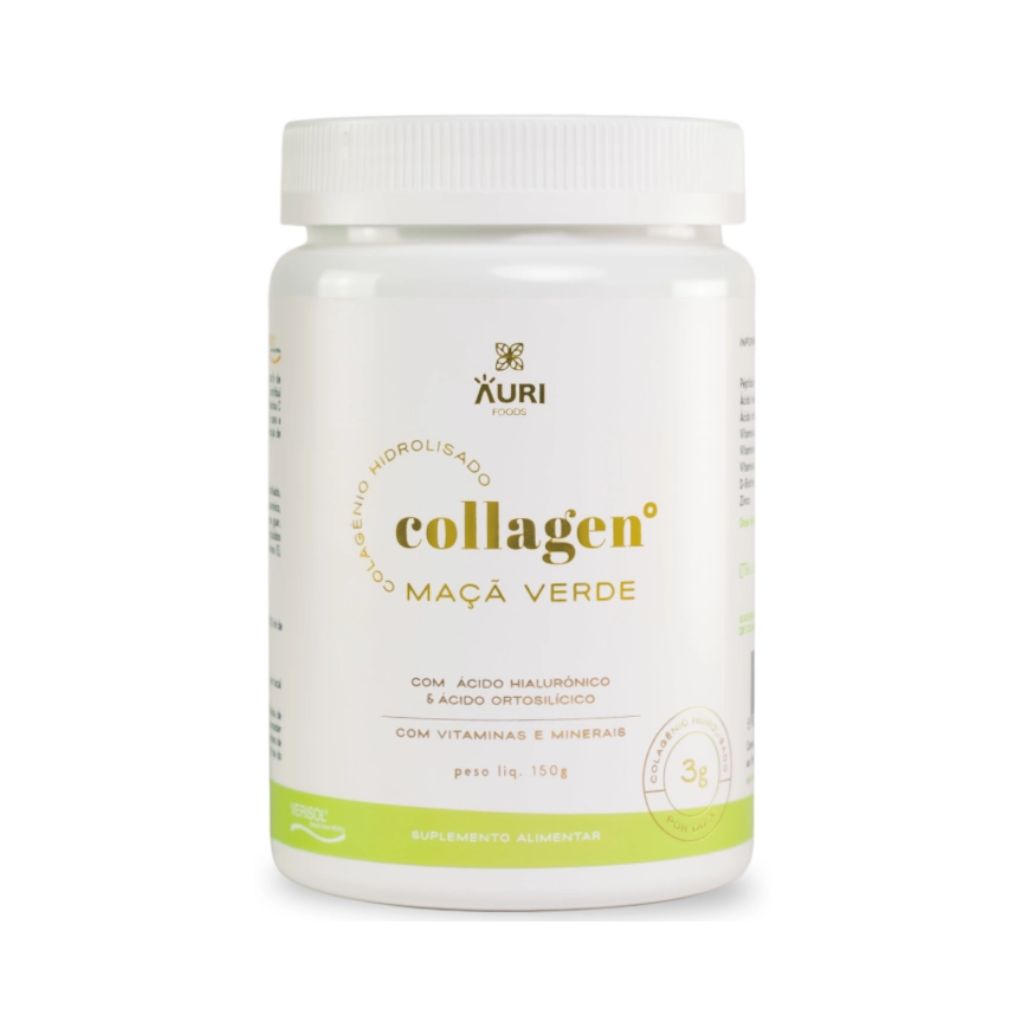 Auri Foods Colagénio Pó Sabor Maçã Verde 150g