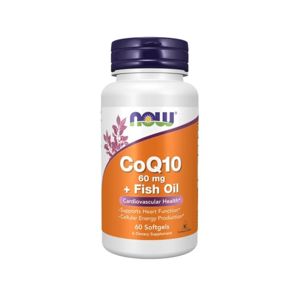 Now Coenzima Q10 60mg + Fish Oil 60 Cápsulas Moles