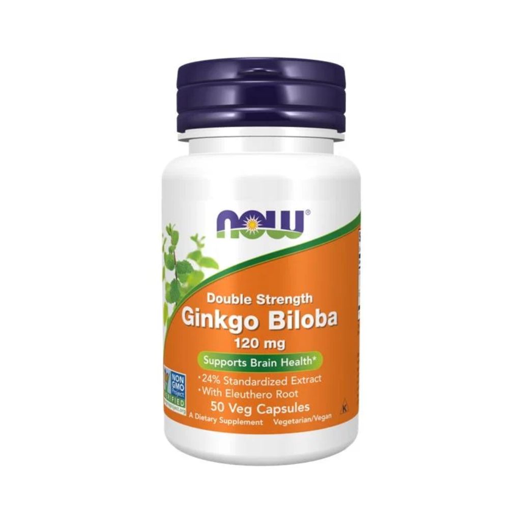 Now Ginkgo Biloba 120mg 50 Cápsulas