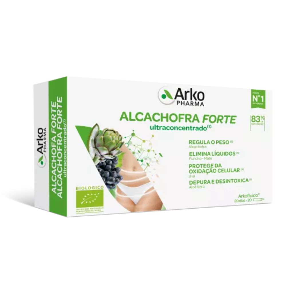 Arkopharma Arkofluido Alcachofra Forte Detox 20 ampolas
