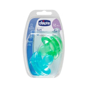 Chicco Physio Soft Chupeta Silicone Suave Menino 12M+ 2 Unidades