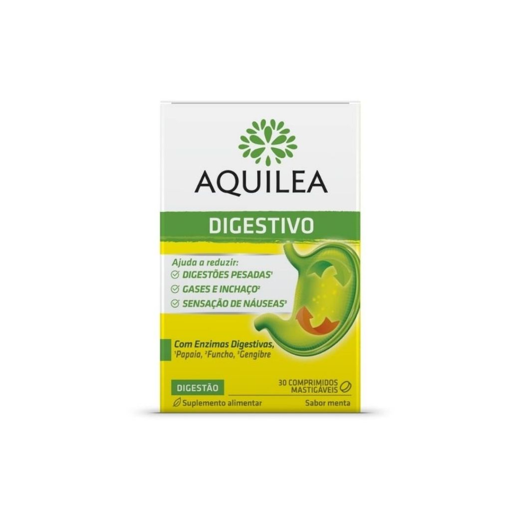 Aquilea Digestivo Mastigáveis Bem-Estar Digestivo 30 Comprimidos
