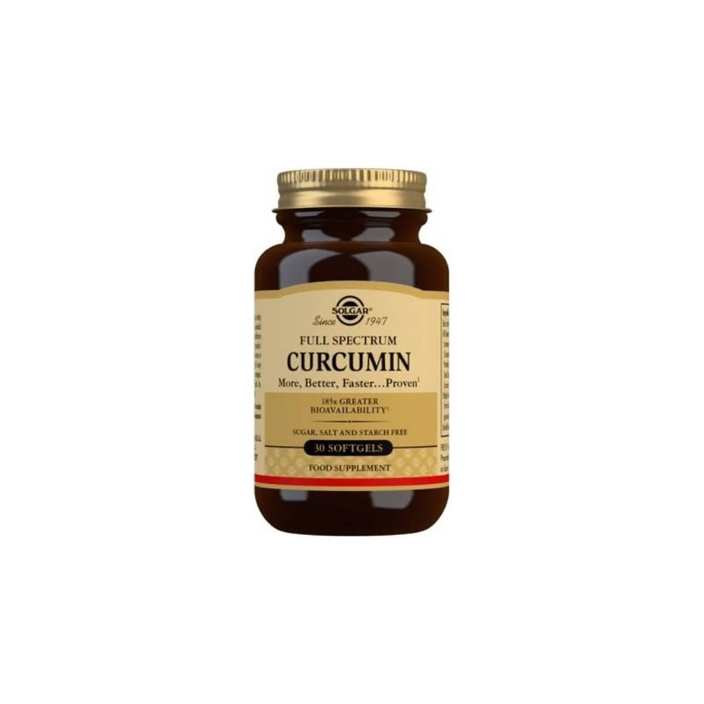 Solgar Full Spectrum Curcumin Absorção Superior Antioxidante 30 Cápsulas