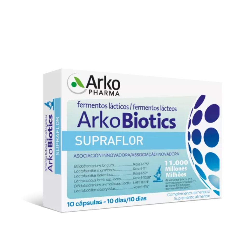 Arkopharma Arkobiotics Supraflor Probióticos 10 cápsulas