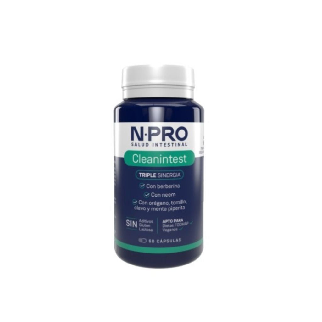 Npro Cleanintest Suplemento Alimentar Desintoxicação Intestinal 60 cápsulas
