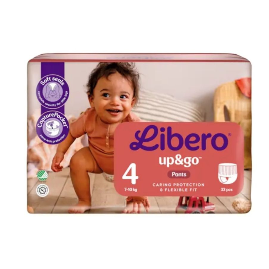 Libero Up & Go Fraldas Cueca T4 7-11Kg 24 Fraldas
